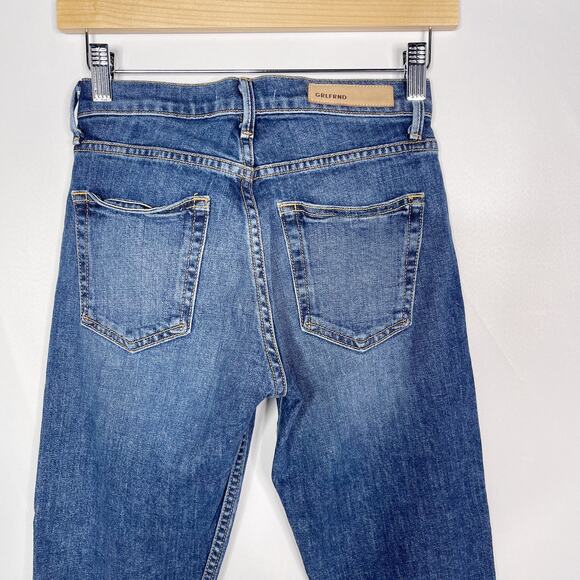 Grlfrnd 24 Naomi High Rise Stretch Skinny Jean American Pie Wash Cotton Ankle - Picture 5 of 13